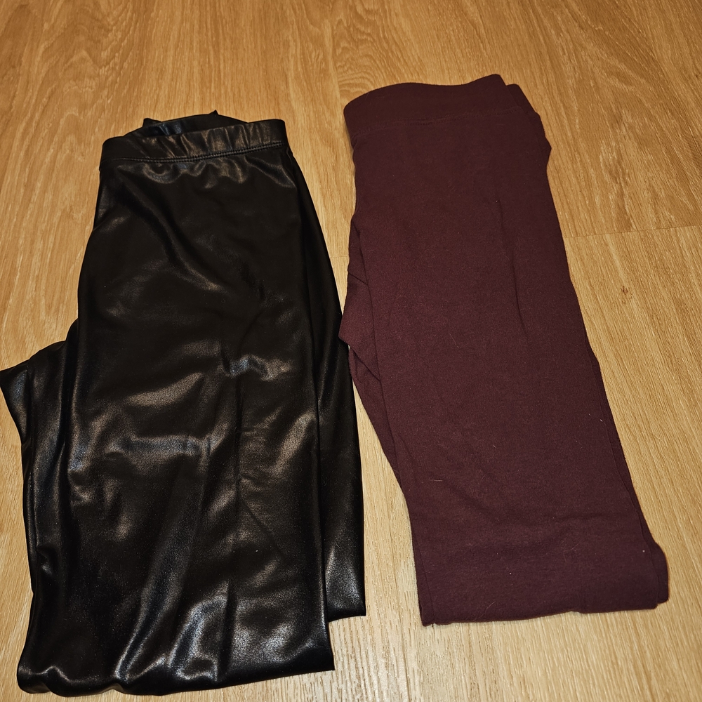 Vanity Essentials Burgundy Leggings